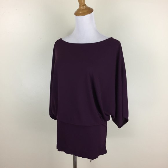 RACHEL ROY Cut Out Batwing Sleeve Stretchy Shirt - Picture 1 of 10